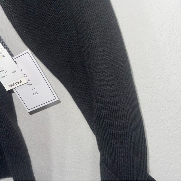 1. State Cold-Shoulder Cuffed Turtleneck Sweater long sleeve black size medium - Picture 10 of 11